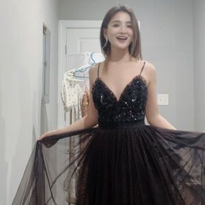 Needle&thread  Royal Blue backless Cocktail dress